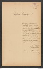 k.k. naturhistorisches Hofmuseum, Intendanzakten 1885-1896 (Hauer), Aktenzahl Z.324.a/1888, Seite 1